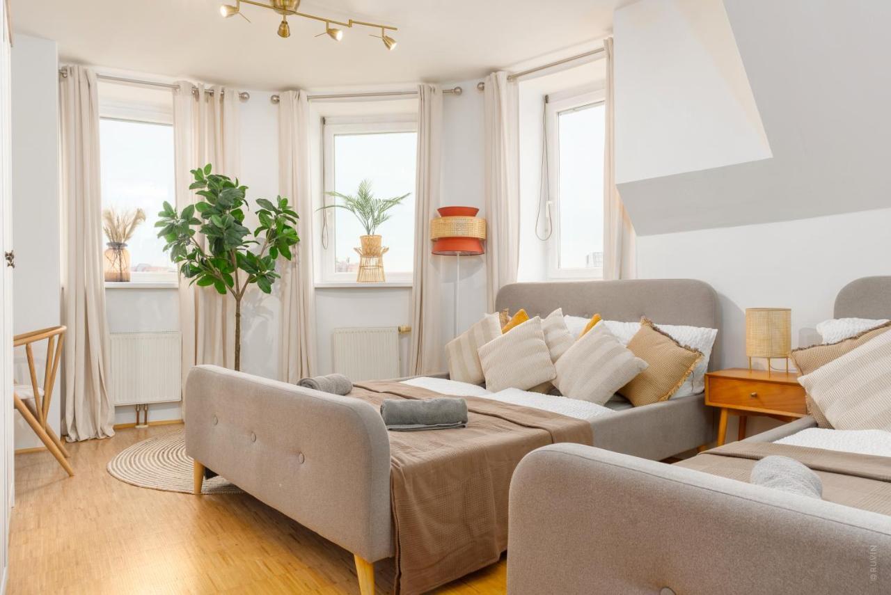 Penthouse, 3 Separate Bedrooms, 2 Min To U6 Nussdorfer Strasse Viena Exterior foto